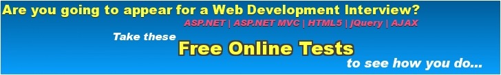 ASP.NET MVC Online Test