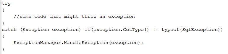 Exception Filters in C# 6.0