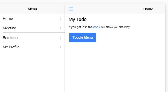 Basic Ionic Mobile App
