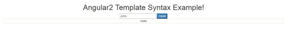 Angular2 Template Syntax Example