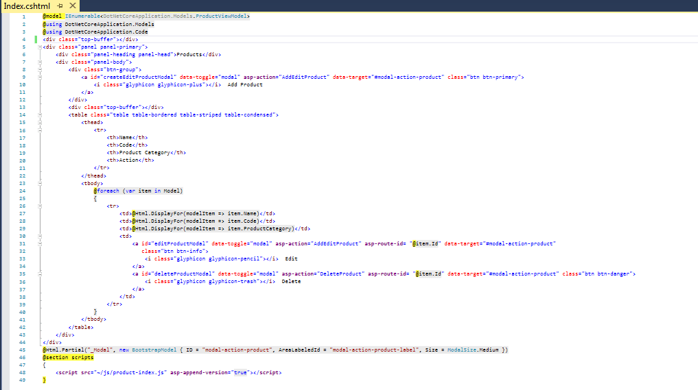 Listing Page