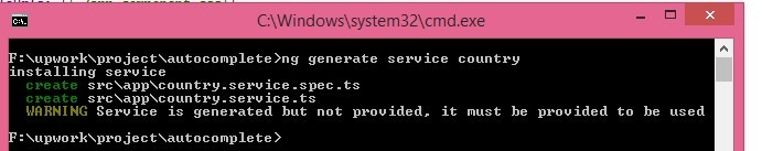 ng generate service