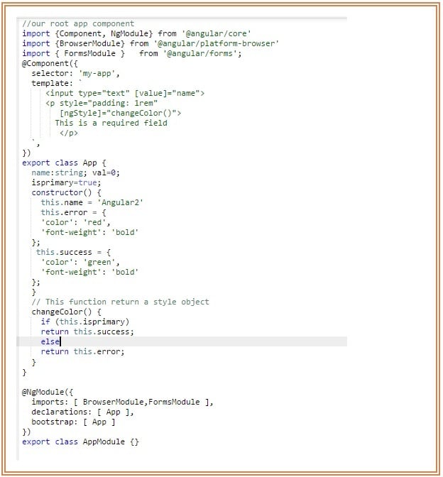 ngStyle in Angularjs 2